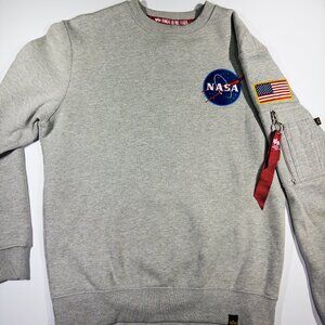 Alpha Industries Men's Space Shuttle Sweatshirt Gray - Size Small